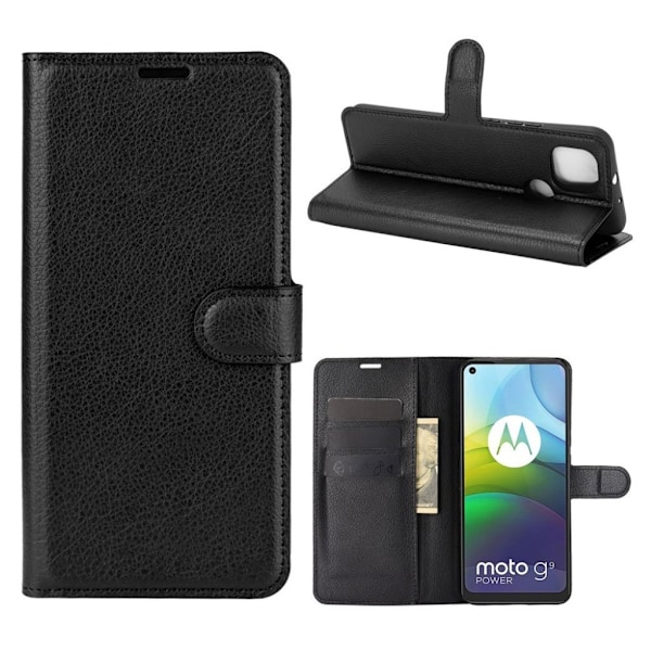 Classic Motorola Moto G9 Power flip etui - sort Black
