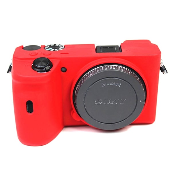 Sony Alpha A6600 silikonikotelo - Punainen Red