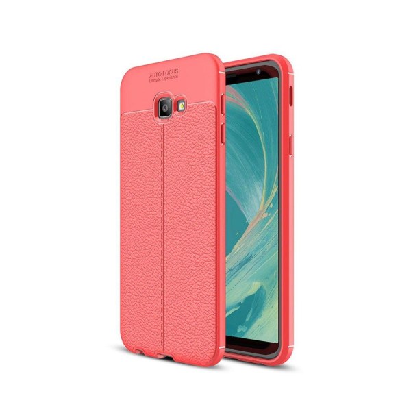 Samsung Galaxy J4 Plus (2018) litchi blødt etui - Rød Red