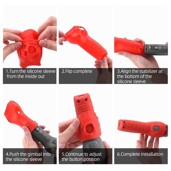 DJI OM 4 HSP6899 silikoneovertræk - Sort Black
