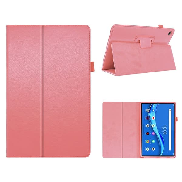 Lenovo Tab M10 HD Gen 2 läderfodral med litchi-textur - Rosa Rosa