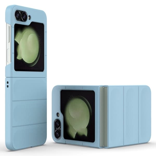 Mjukt greppformat Samsung Galaxy Z Flip6 skal - Baby Blå Blå
