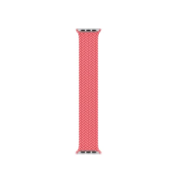 Apple Watch Series 6 / 5 44mm nylon urrem - Lyserød / Størrelse: S Pink