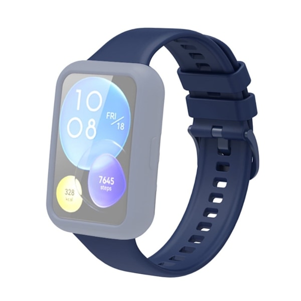 Huawei Watch Fit 2 silikonöverdrag - Marinblå Blå