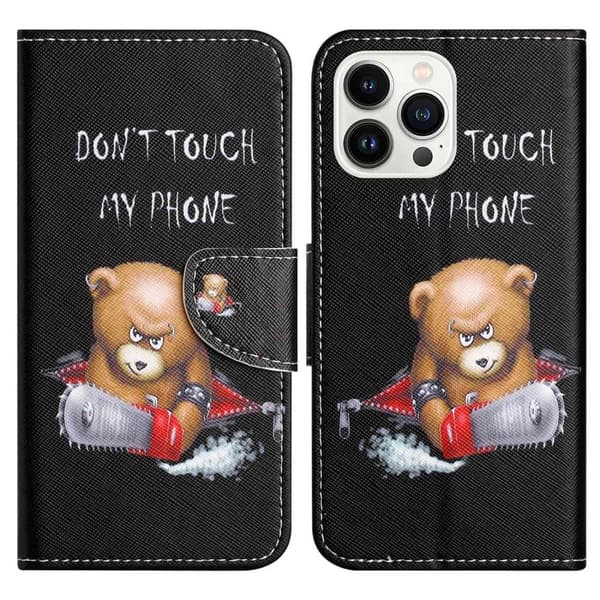 Wonderland iPhone 14 Pro flip etui - Bjørn Black