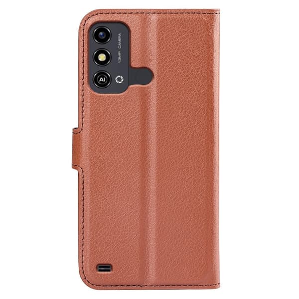 Klassisk ZTE Blade A53 Flip Etui - Brun Brown