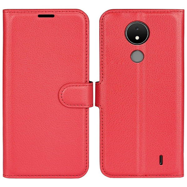Klassisk Nokia C21 Flip Etui - Rød Red