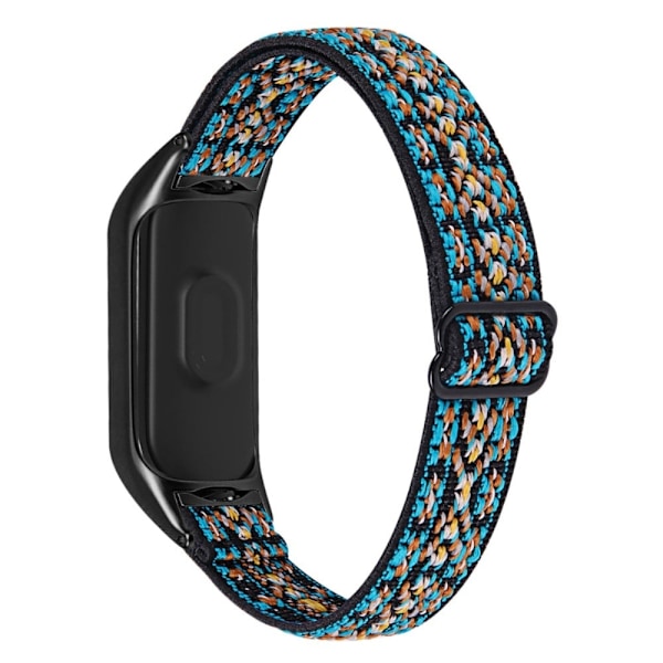 Xiaomi Mi Band 7 elastisk nylon-urrem - Grøn Stribe Green