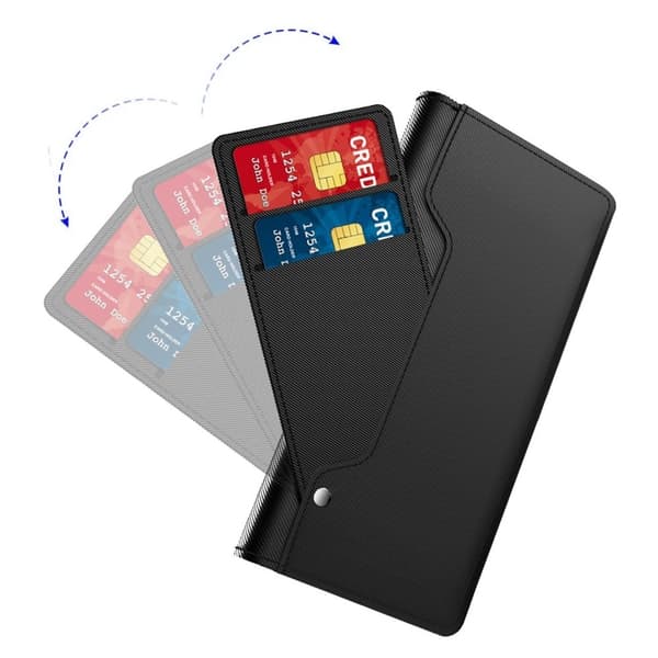 Phone Etui med Make-up Mirror og Slick Design til Samsung Galaxy M14 - Blå Blue