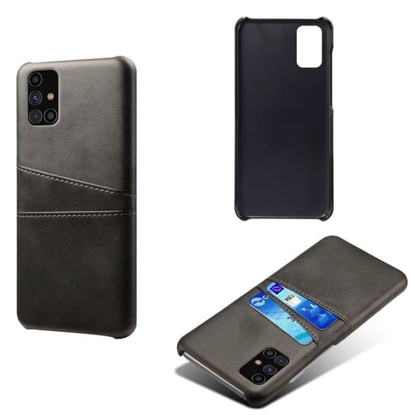 Dual Card Etui Samsung Galaxy M31s - Svart Black