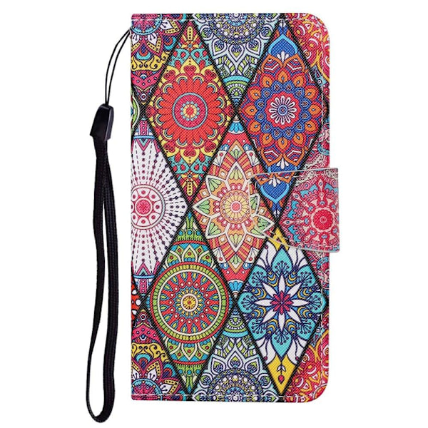 Wonderland Samsung Galaxy A24 4G Flip Etui - Rhombus / Totem Multicolor