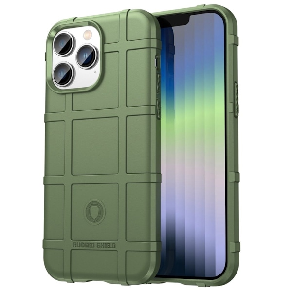 Rugged Shield iPhone 14 Pro skal - Grön Grön