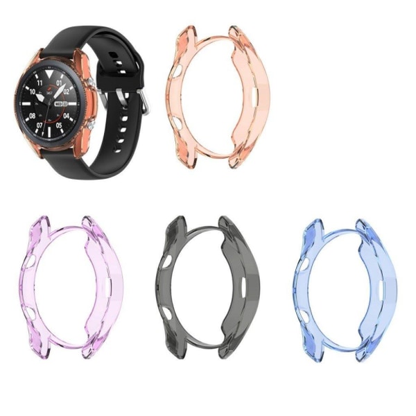 Samsung Galaxy Watch 3 (41mm) genomskinlig ram - Transparent Orange Orange