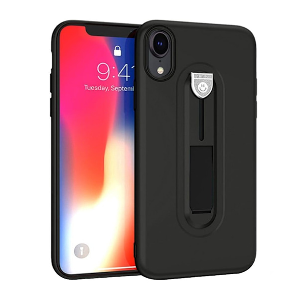 iPhone Xr kickstand mat etui - Sort Black