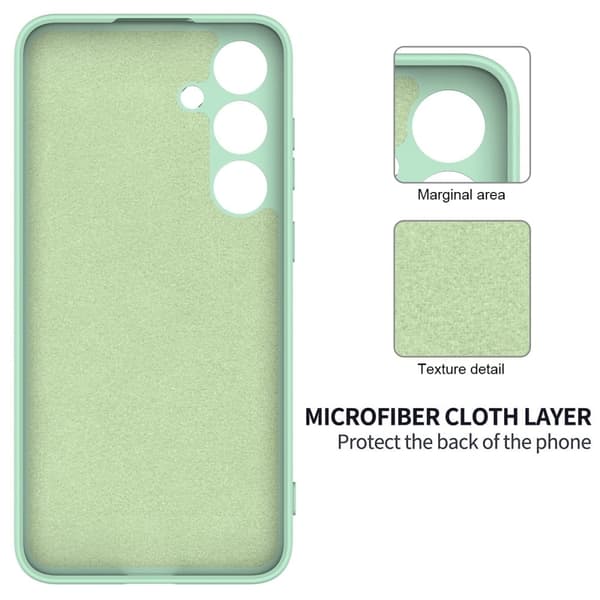 Matte Liquid Samsung Galaxy S24 Plus silikone cover - Grøn Green