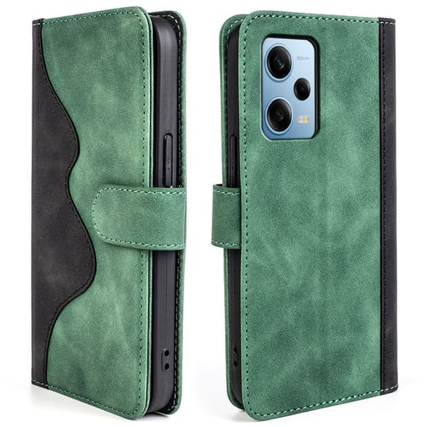 Tofarget lærdeksel for Xiaomi Redmi Note 12 Pro - Grønn Green