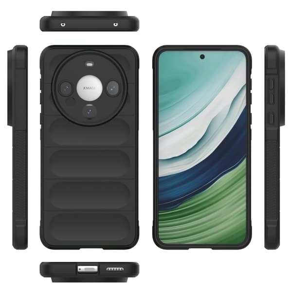 Mjukt greppformat Huawei Mate 60 skal - Svart Svart