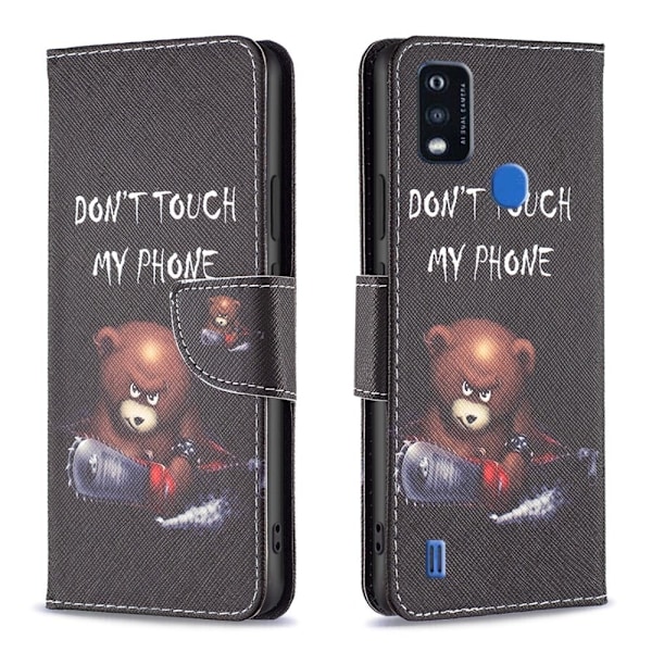 Wonderland ZTE Blade A51 flip kuoret - Karhu Black