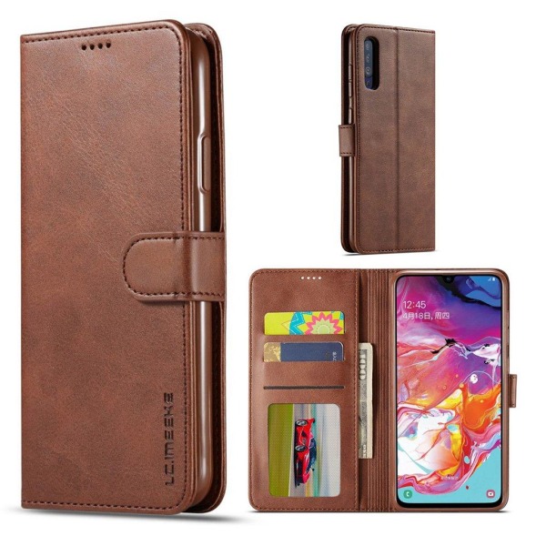 LC.IMEEKE Samsung Galaxy A50 Flip kotelot - Kahvi Brown