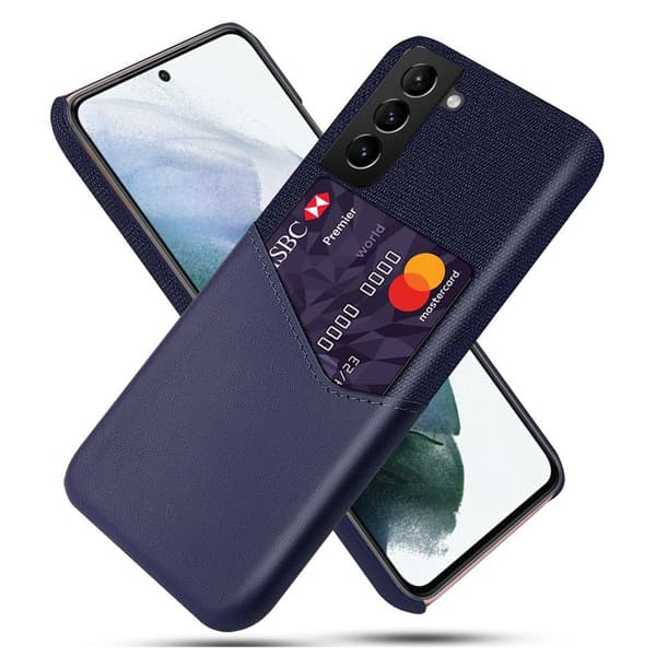 Bofink Samsung Galaxy S21 FE cover med kortholder - Blå Blue