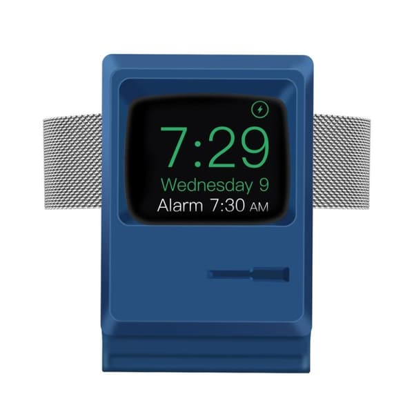 Apple Watch Series 5 40mm / 44mm coolt silikonställ - Mörkblå Blå