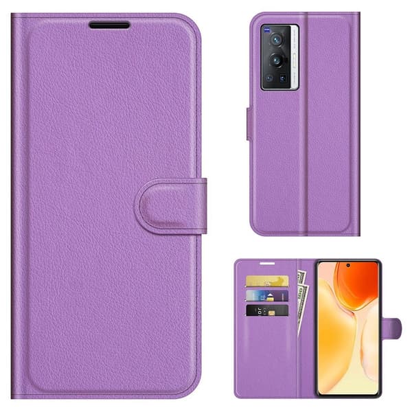 Classic Vivo X70 Pro Flip Etui - Lilla Purple