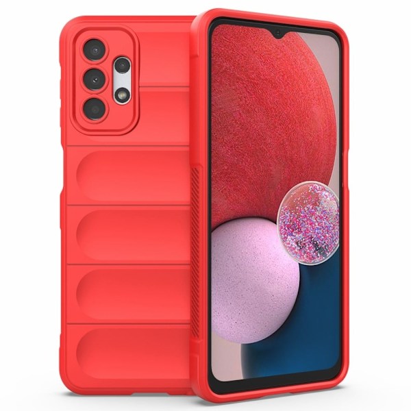 Blødt grebsformet cover til Samsung Galaxy A13 4G - Rød Red