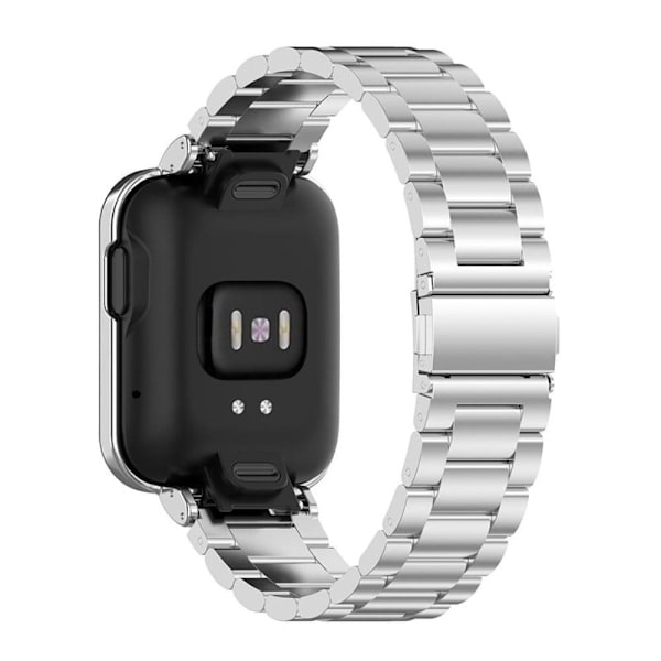 Xiaomi Redmi Watch 2 klockarmband i rostfritt stål med skydd - Silver Silvergrå