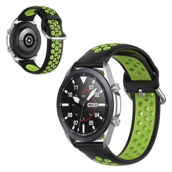 Samsung Galaxy Watch 3 (41mm) bi-color silicone watch band - Bla Black