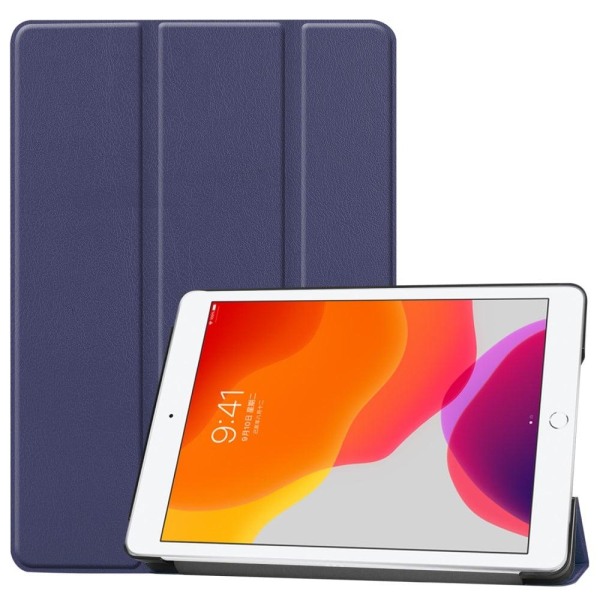iPad 10.2 (2021) / (2020) / (2019) tri-fold PU leather flip case Blå