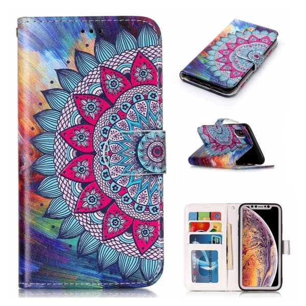 iPhone Xs Max beskyttelses dekselet - blomster mønster Multicolor