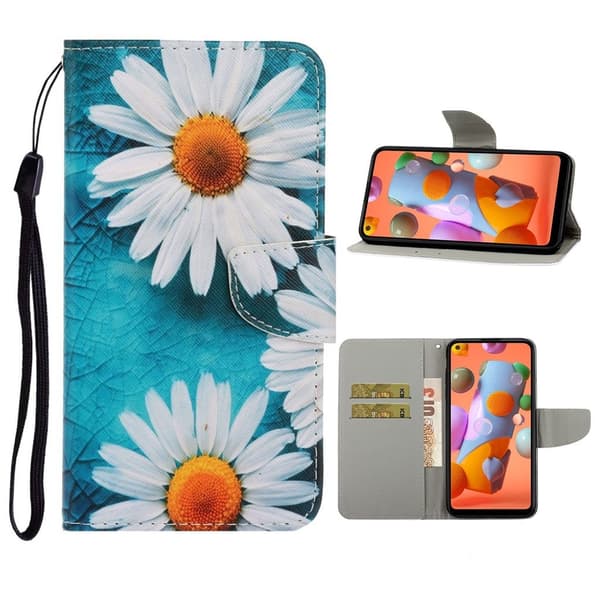 Wonderland Huawei P40 Lite / Nova 6 SE Etui - Hvide Blomster Multicolor