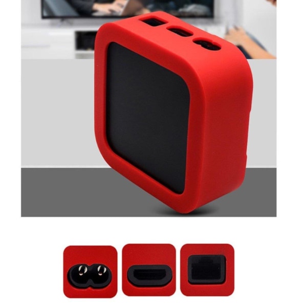 2 stk / sæt Apple TV 4K (2021) set top box + fjernbetjening silikone cover - Mørkeblå Blue