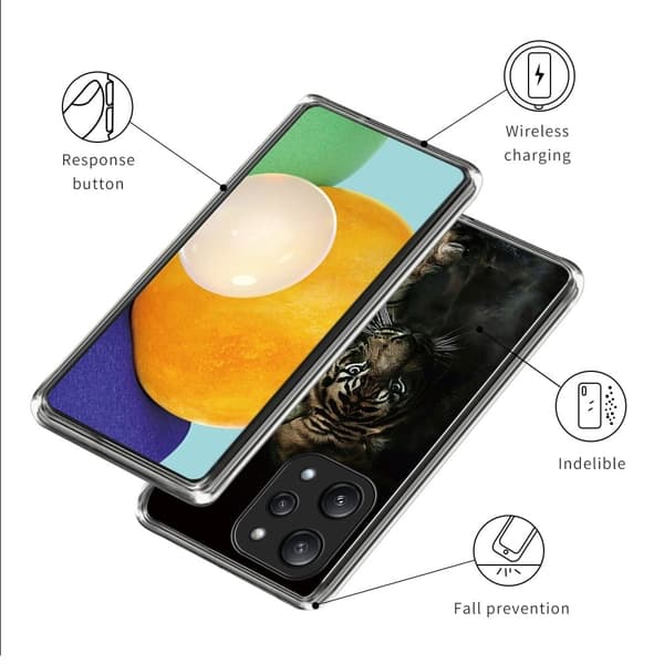 Deco Xiaomi Redmi 12 / Xiaomi Poco M6 Pro deksel - Tiger Brown