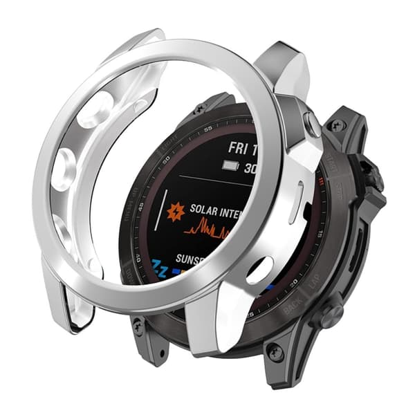 Garmin Fenix 7X galvaniseringsdeksel - Sølv Silver grey