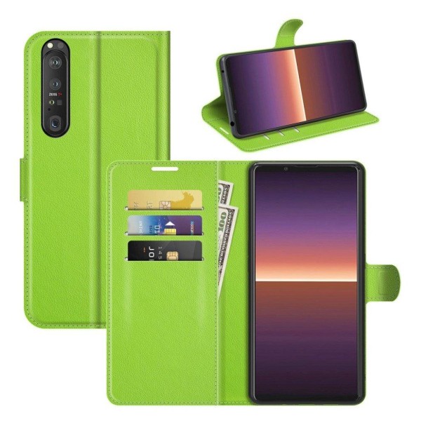 Classic Sony Xperia 1 III Flip etui - Grøn Green