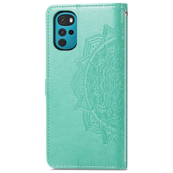 Mandala Motorola Moto G22 Flip Etui - Grøn Green