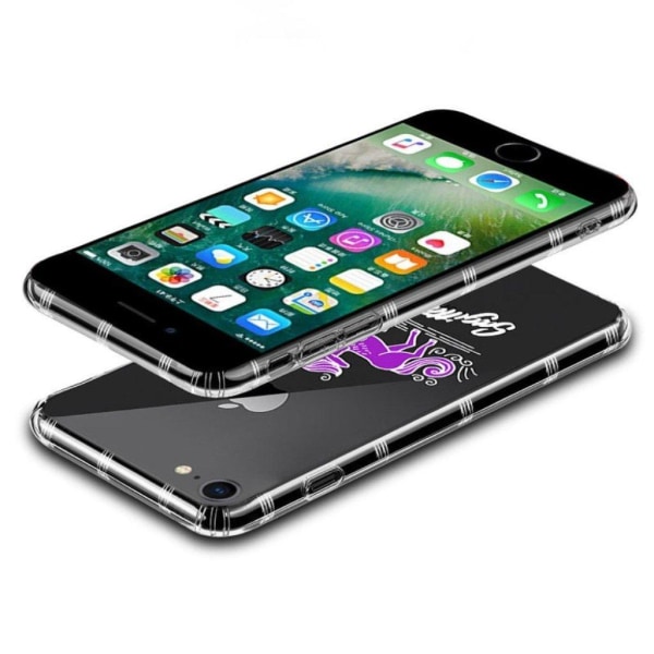 NXE iPhone 7 ja 8 horoskooppikuvioinen suojakuori - Jousimies Multicolor