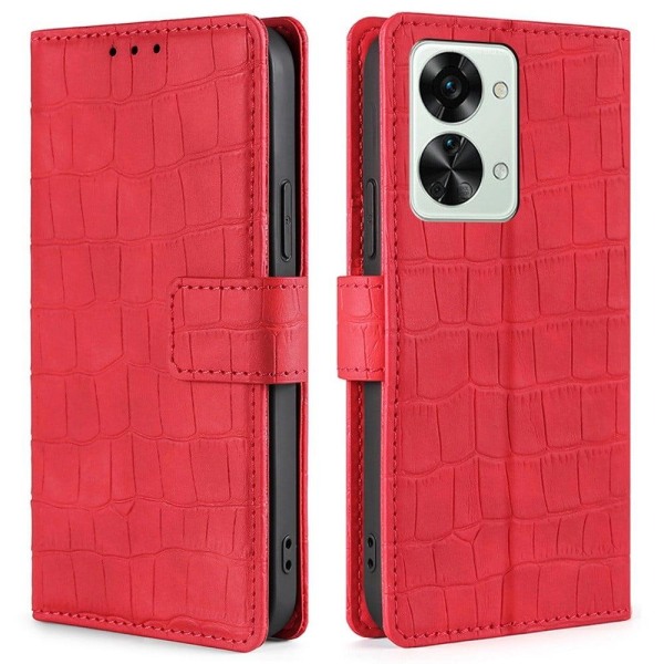 Croco OnePlus Nord 2T cover - Rød Red