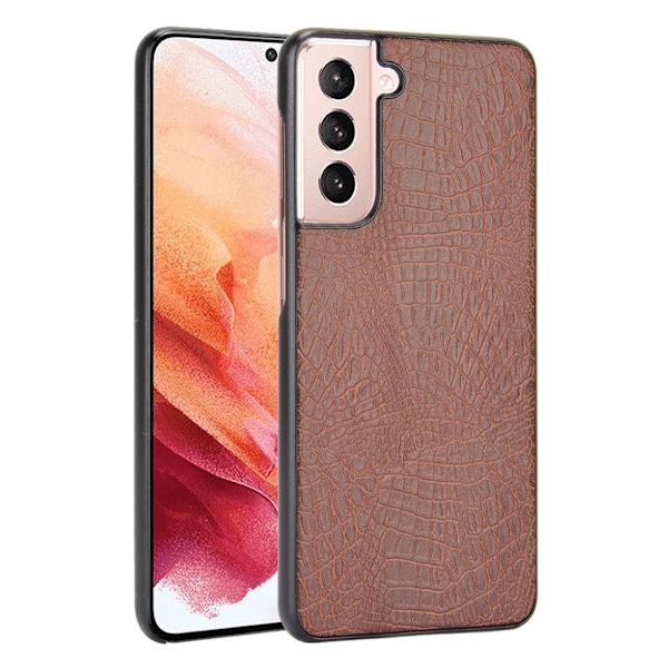 Croco case - Samsung Galaxy S21 Plus - Brun Brown
