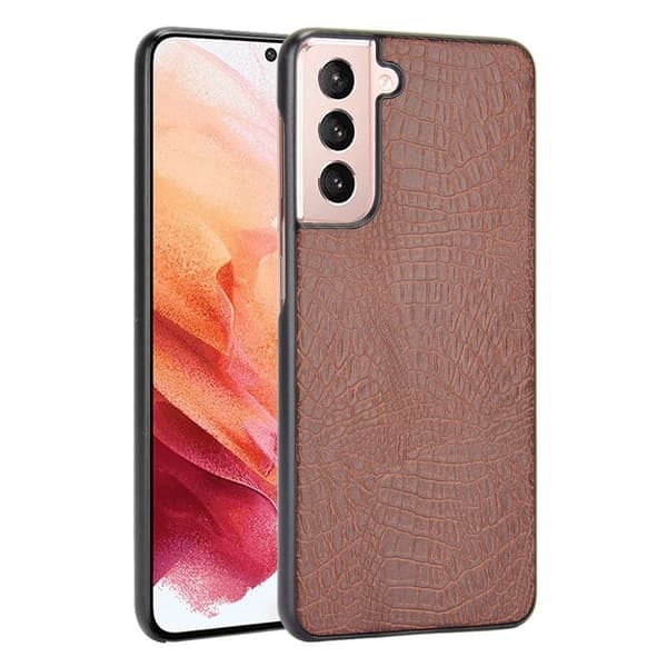 Croco Etui Samsung Galaxy S21 Plus - Brun Brown