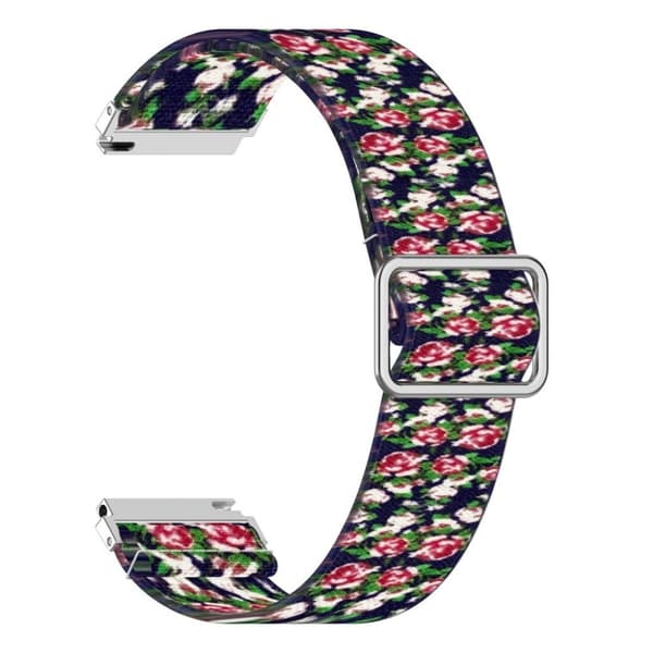 22 mm nylon-urrem til Huawei- og Samsung-ure - Blå Rose Multicolor