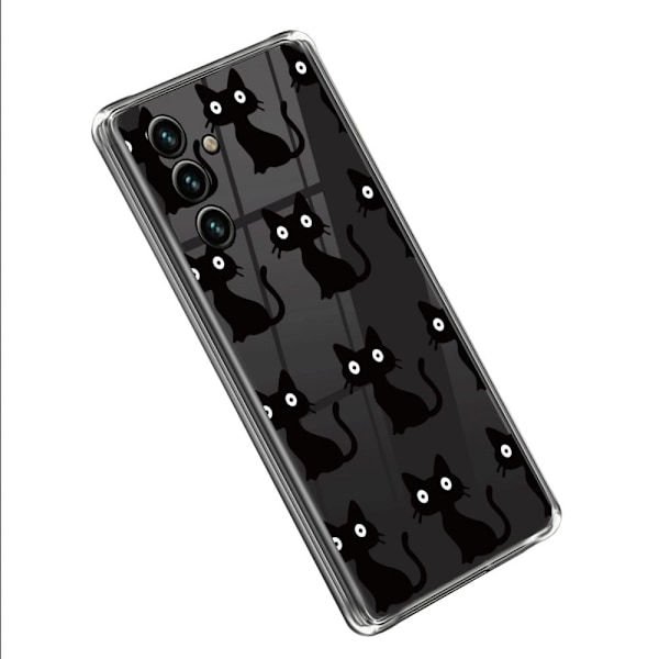 Deco Samsung Galaxy A14 Etui - Sort Kat Black