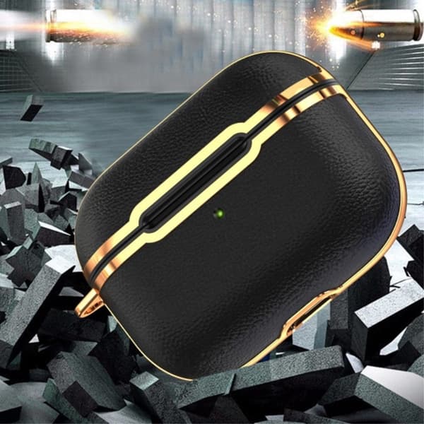 AirPods Pro 2 galvaniseringsveske med spenne - Svart Black