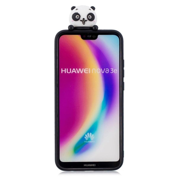 Cute 3D Huawei P20 Lite cover - Genert Panda / Sort Black