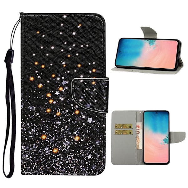 Wonderland Samsung Galaxy Note 20 Ultra flip kuoret - Kimalteleva Elementti Black