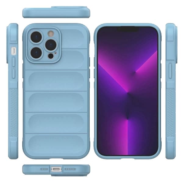 Blødt, grebsformet cover til iPhone 14 Pro Max - Baby Blue Blue