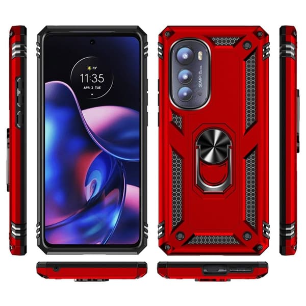 Bofink Combat Motorola Moto Edge 2022 Etui - Rød Red