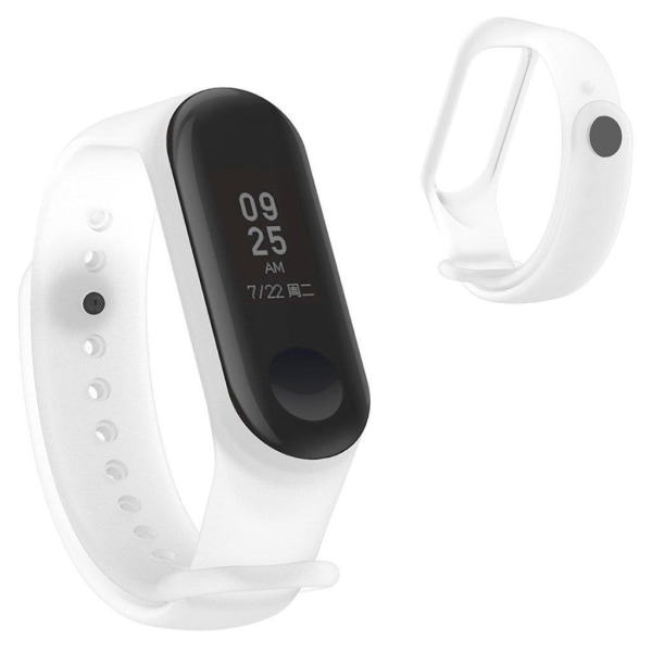 Xiaomi Mi Smart Band 4 / Band 3 translucent silicone watch strap Vit