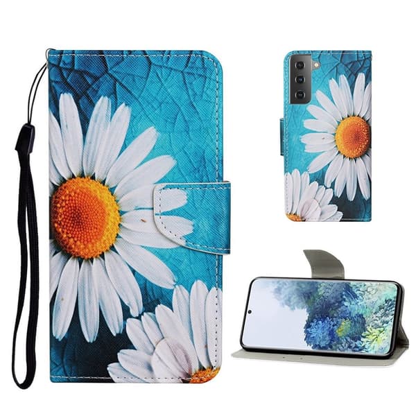 Wonderland Samsung Galaxy S21 Flip Case - Krysanteemi Blue